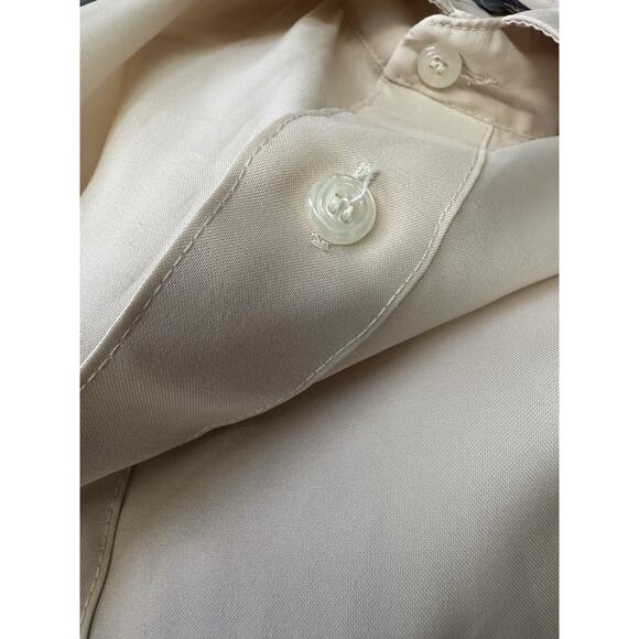 VTG Van Heusen Super Silk Men's Short Sleeve Casual Dress Shirt Neck 17 1/2 READ - Picture 4 of 10